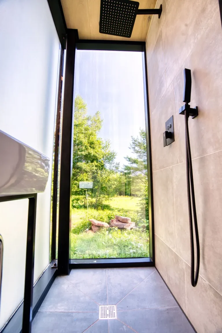 Home 10 Suite fireplace area at Haus Windham